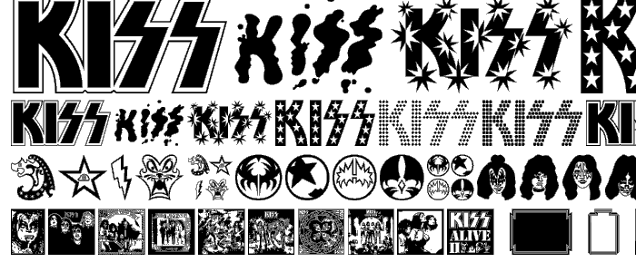 The KISS Font police
